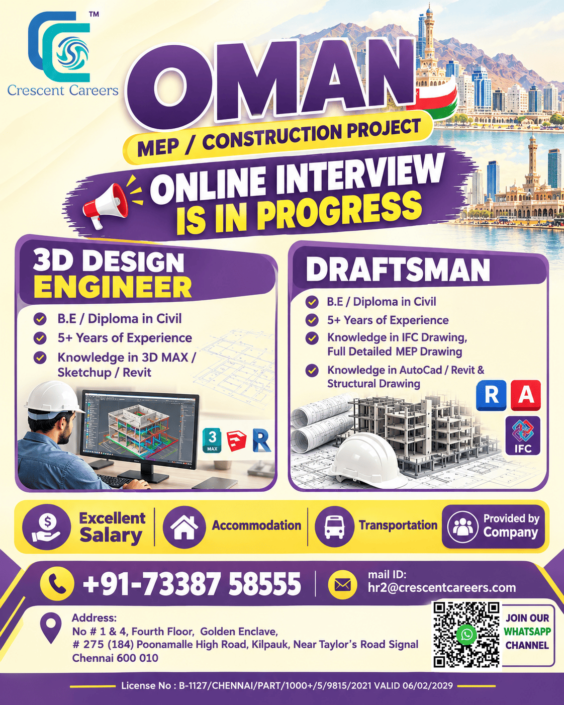 Oman MEP / Construction Project — Crescent Careers, Oman