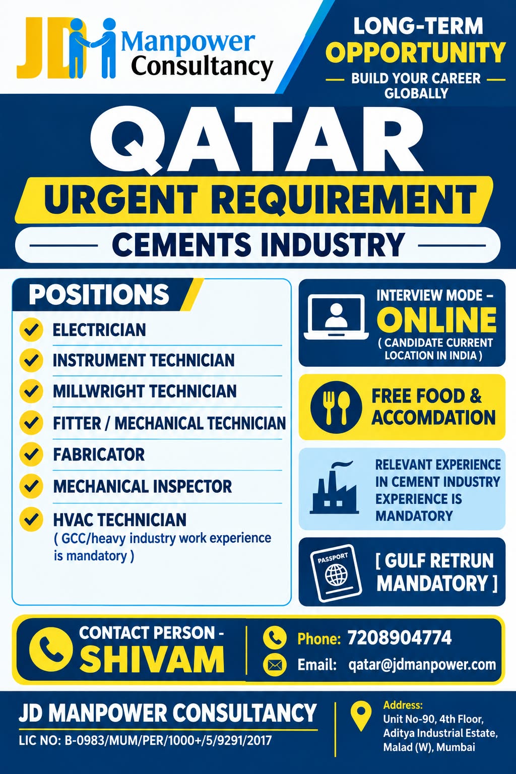 Cement Industry Positions