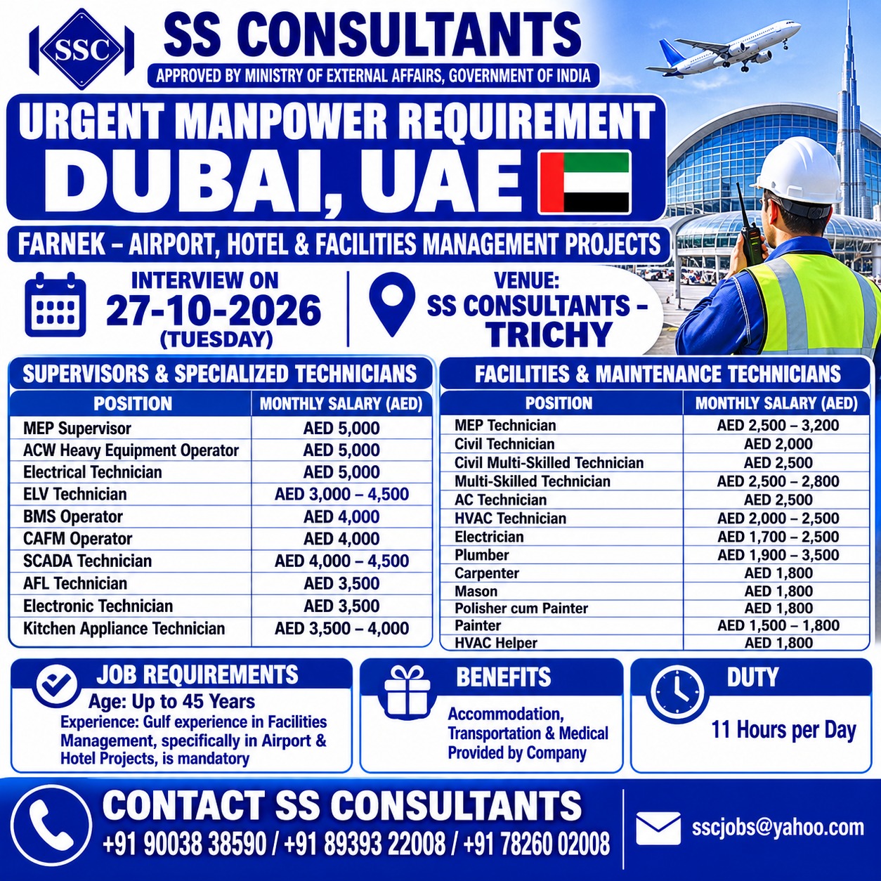 Urgent Farnek UAE Jobs 2026 – 25+ Facilities Management Vacancies in Dubai | Technicians, Supervisors & Operators