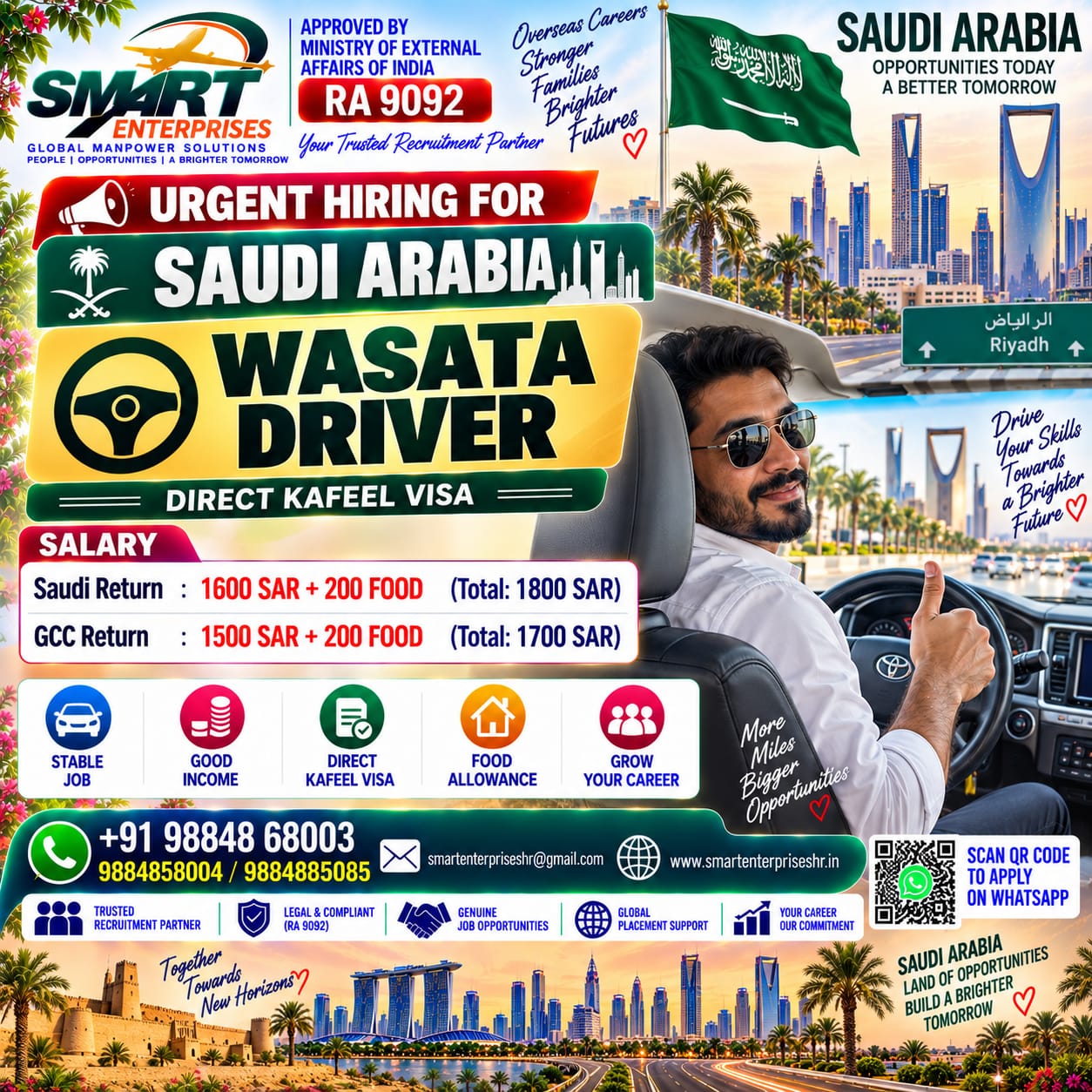 WASATA DRIVER — smartenterpriseshr@gmail.com, SAUDI ARABIA