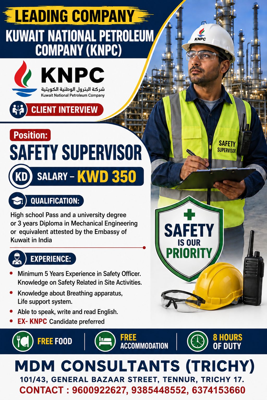 KNPC KUWAIT — MDM CONSULTANTS, KUWAIT, KUWAIT