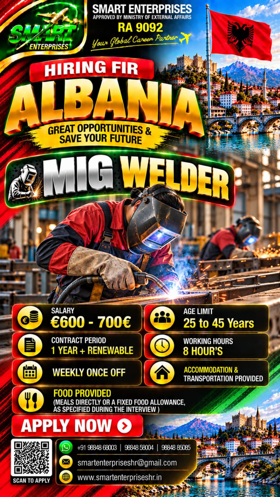 MIG WELDER ALBANIA — smartenterpriseshr@gmail.com, ALBANIA