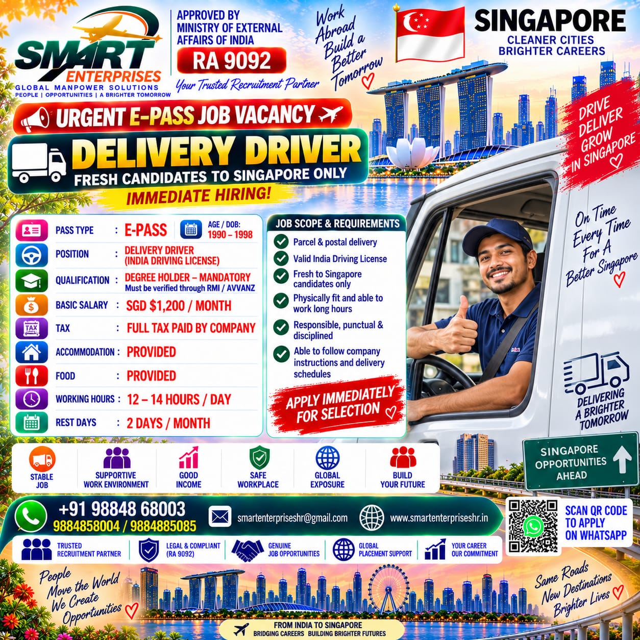 URGENT WANT FOR DELIVERY DRIVER (INDIAN DRIVING LICENSE)