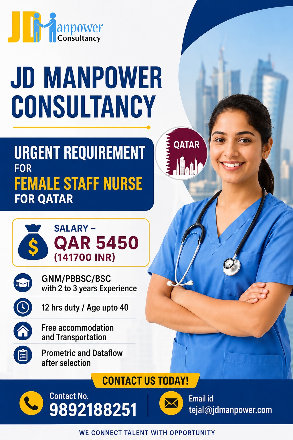 Female Staff Nurse