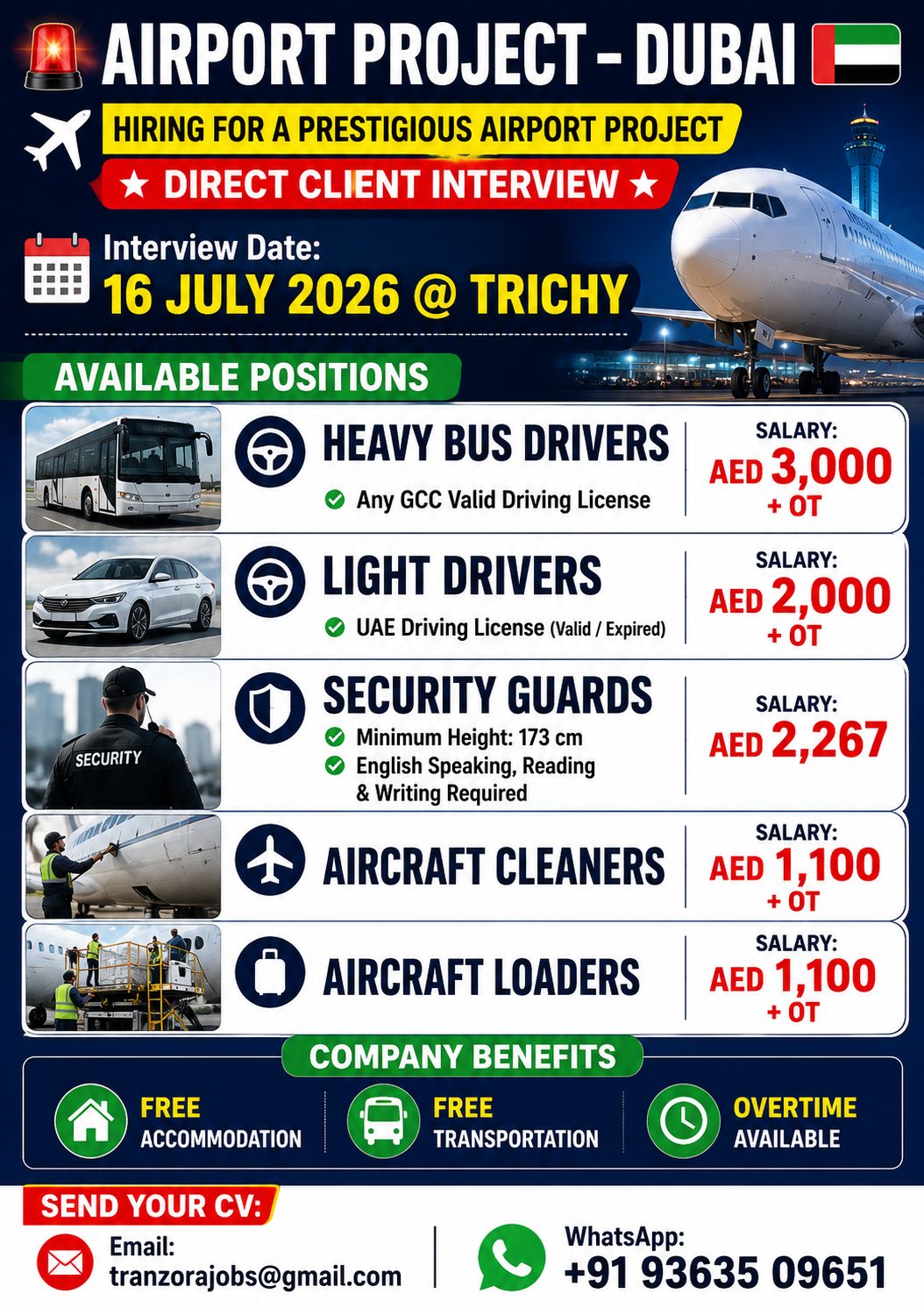AIRPORT JOBS IN UAE — selvakumar, UAE, UAE