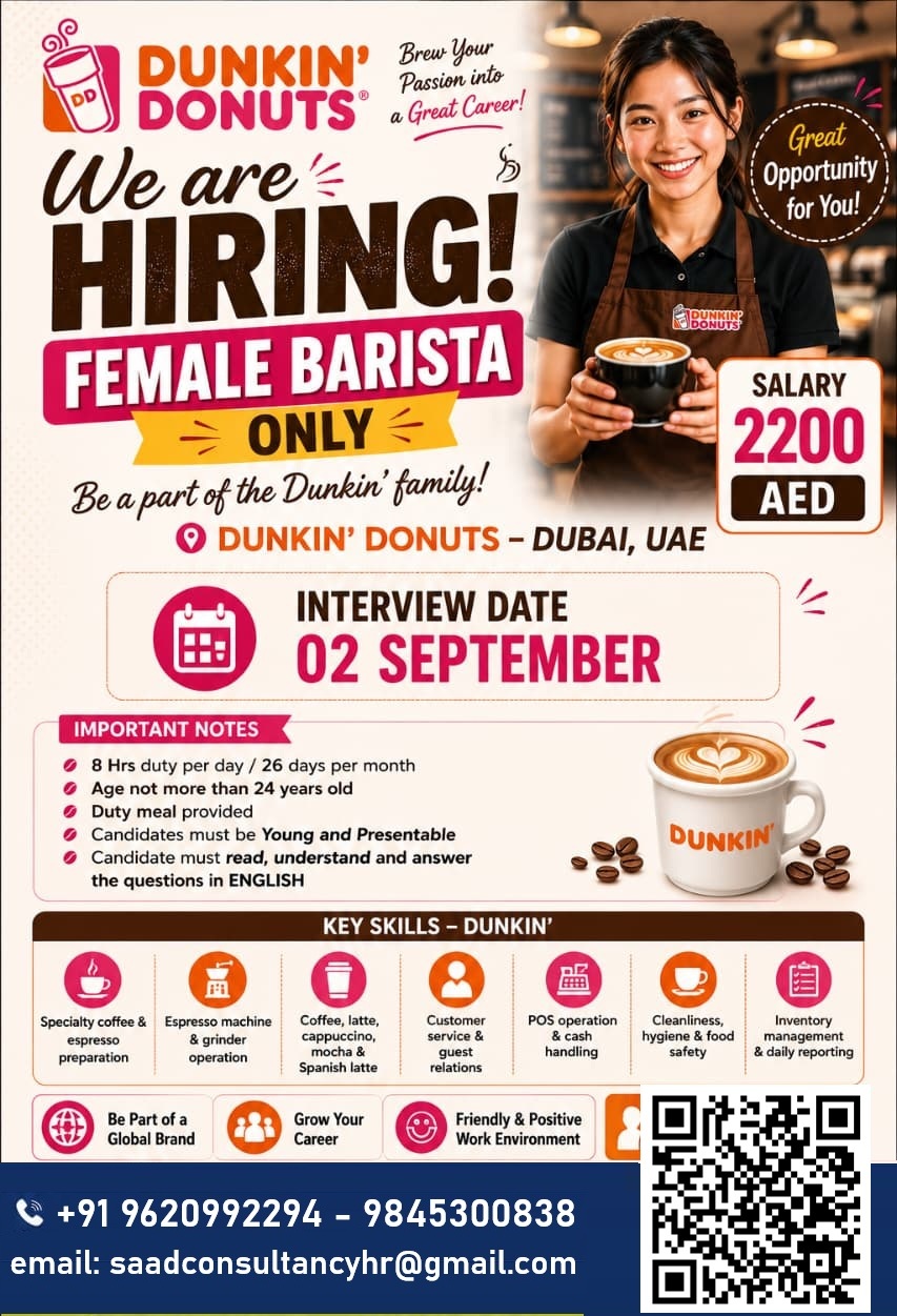 HIRING FOR DUBAI — SAAD CONSULTANCY, UAE, UAE