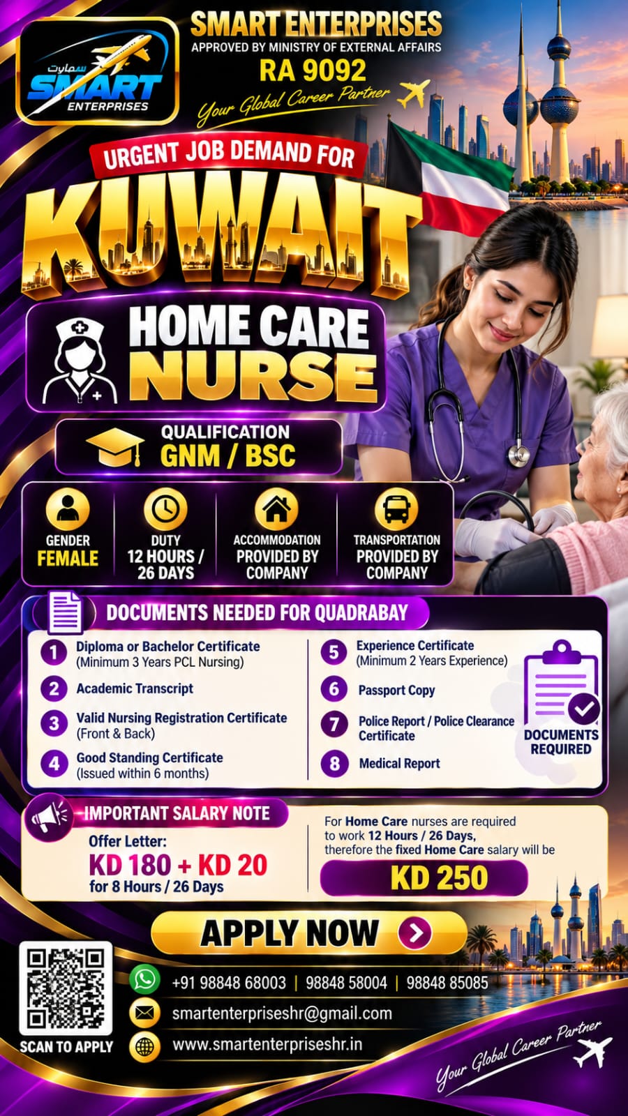 NURSE — smartenterpriseshr@gmail.com, UAE