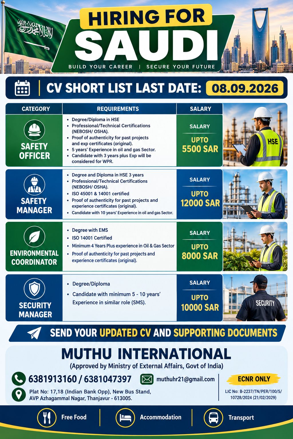 Hiring for Saudi