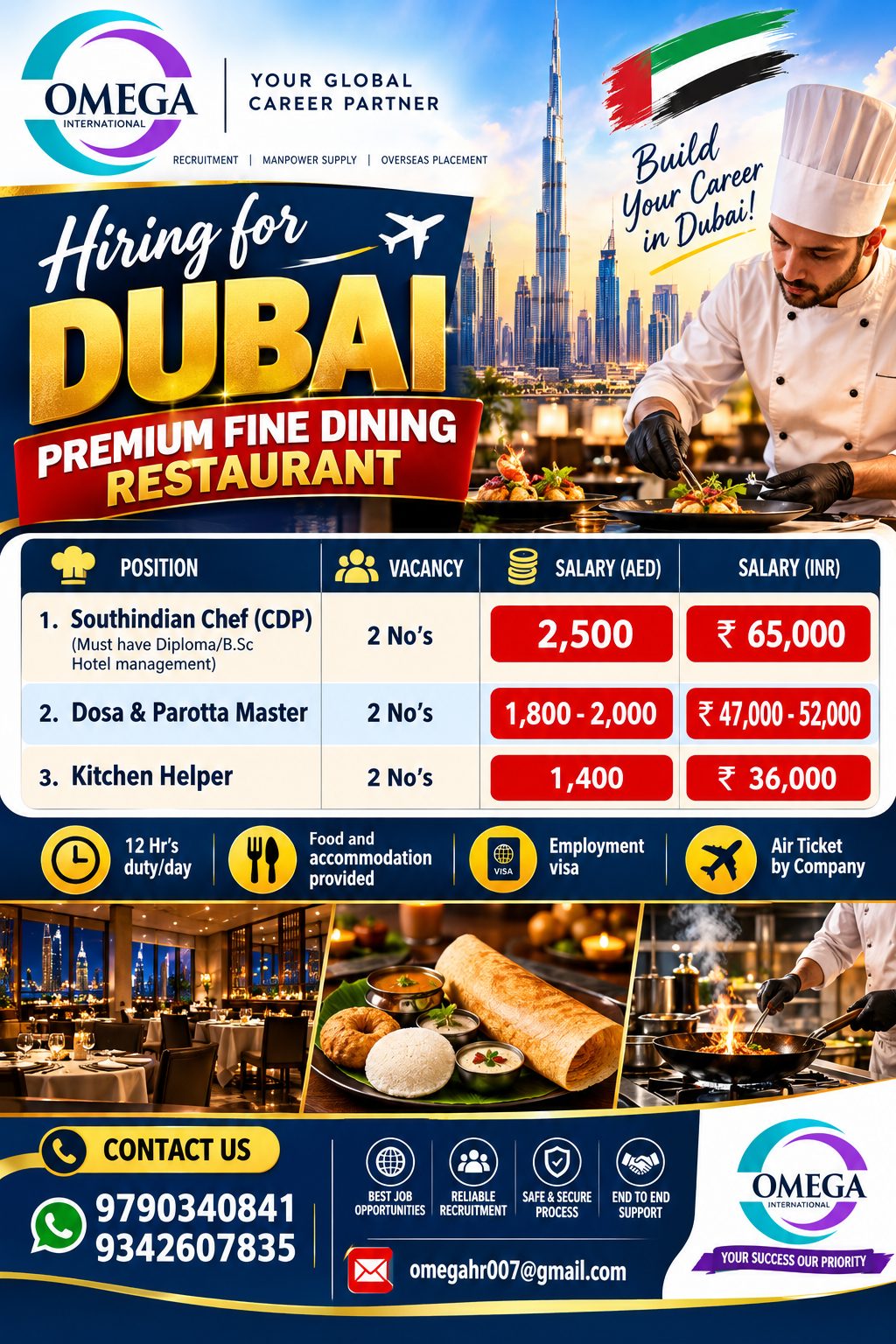 Premium Fine Dining Restaurant Staff