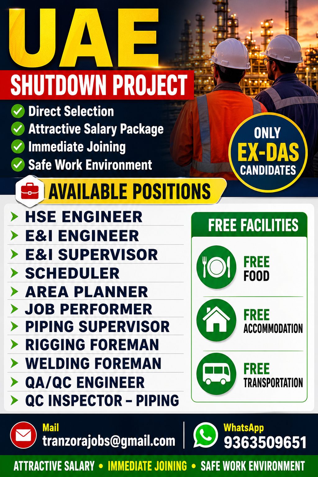 UAE – SHUTDOWN PROJECT
