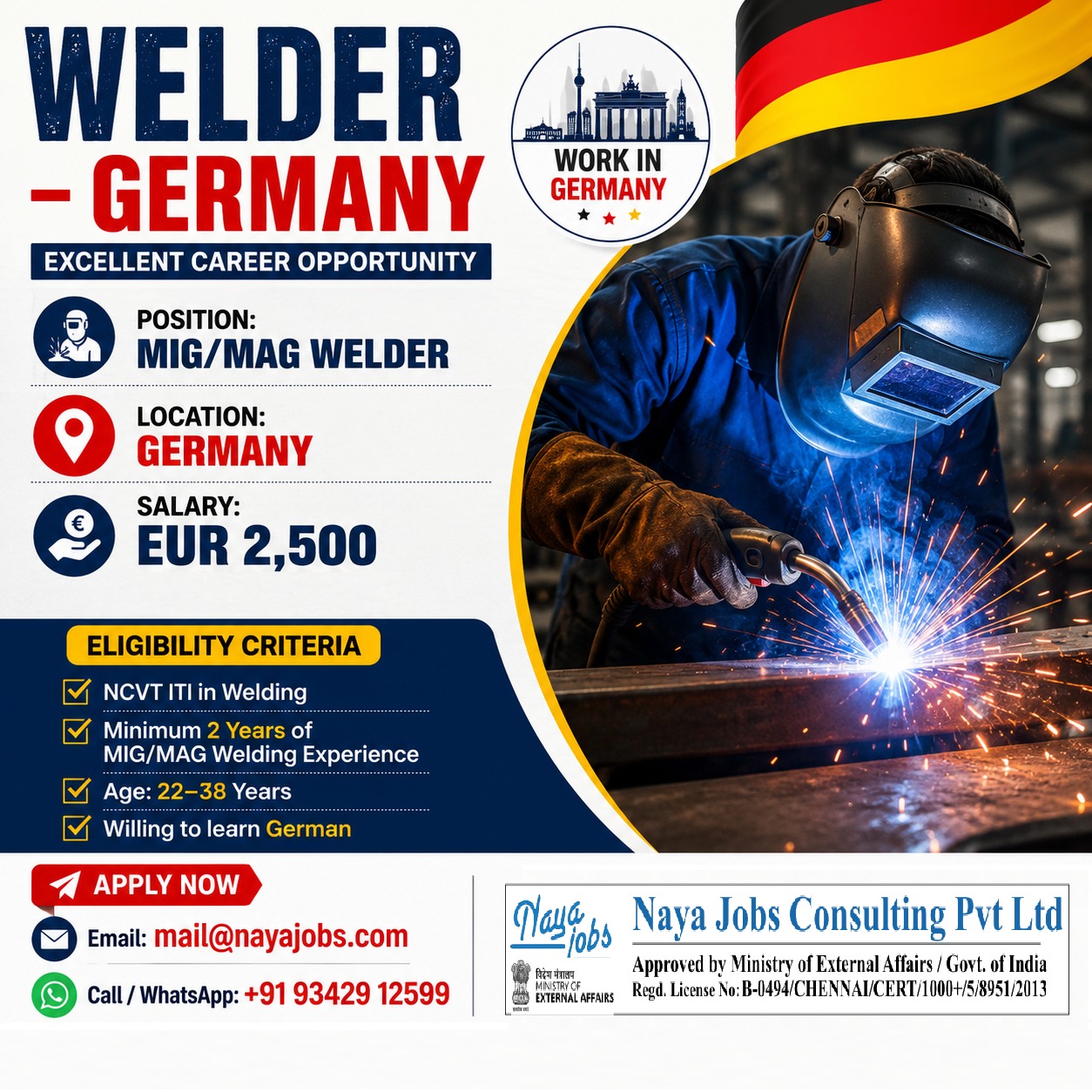 MIG/MAG Welder Jobs – Germany