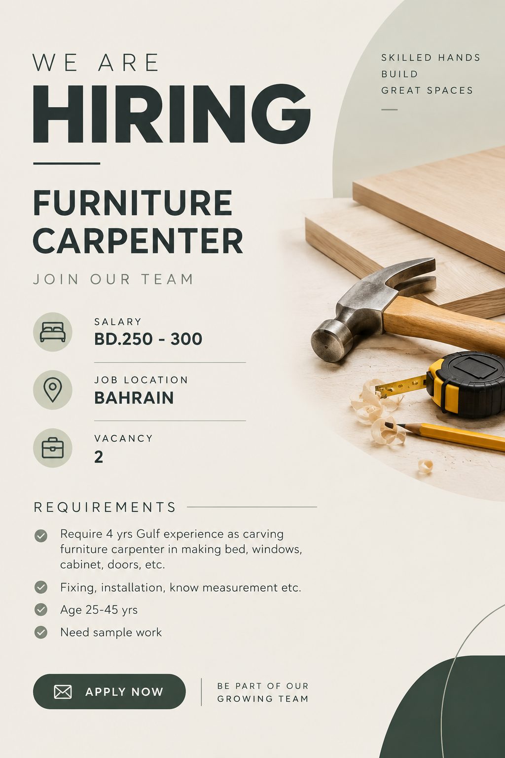 Furniture Carpenter