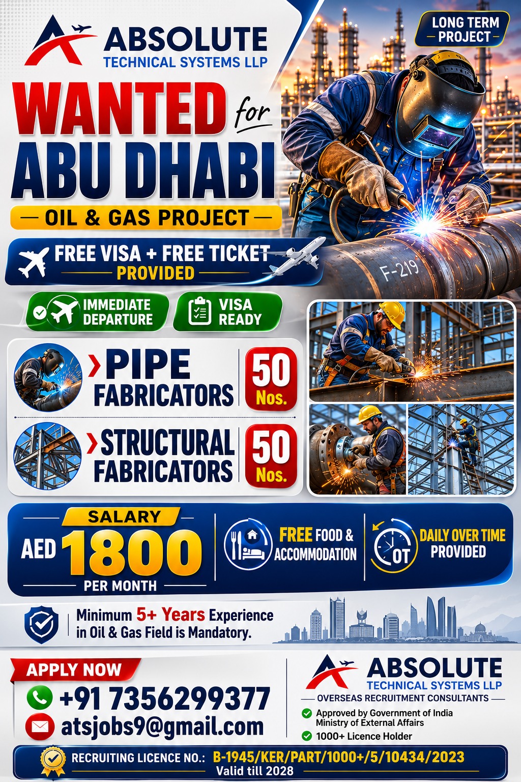 Visa Free - Ticket Free — Absolute Technical Systems LLP, Abu Dhabi