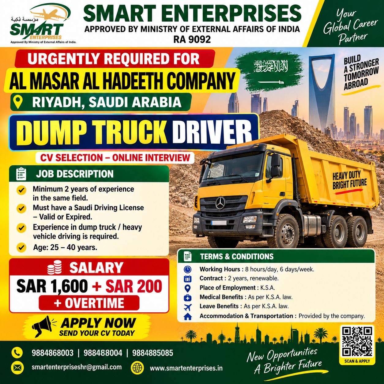 DUMP TRUCK DRIVER
