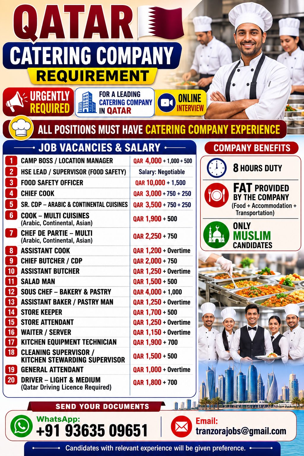 QATAR - CATERING COMPANY