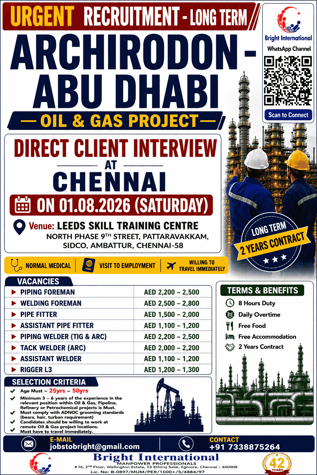 -FREE RECRUITMENT - LONG TERM -
