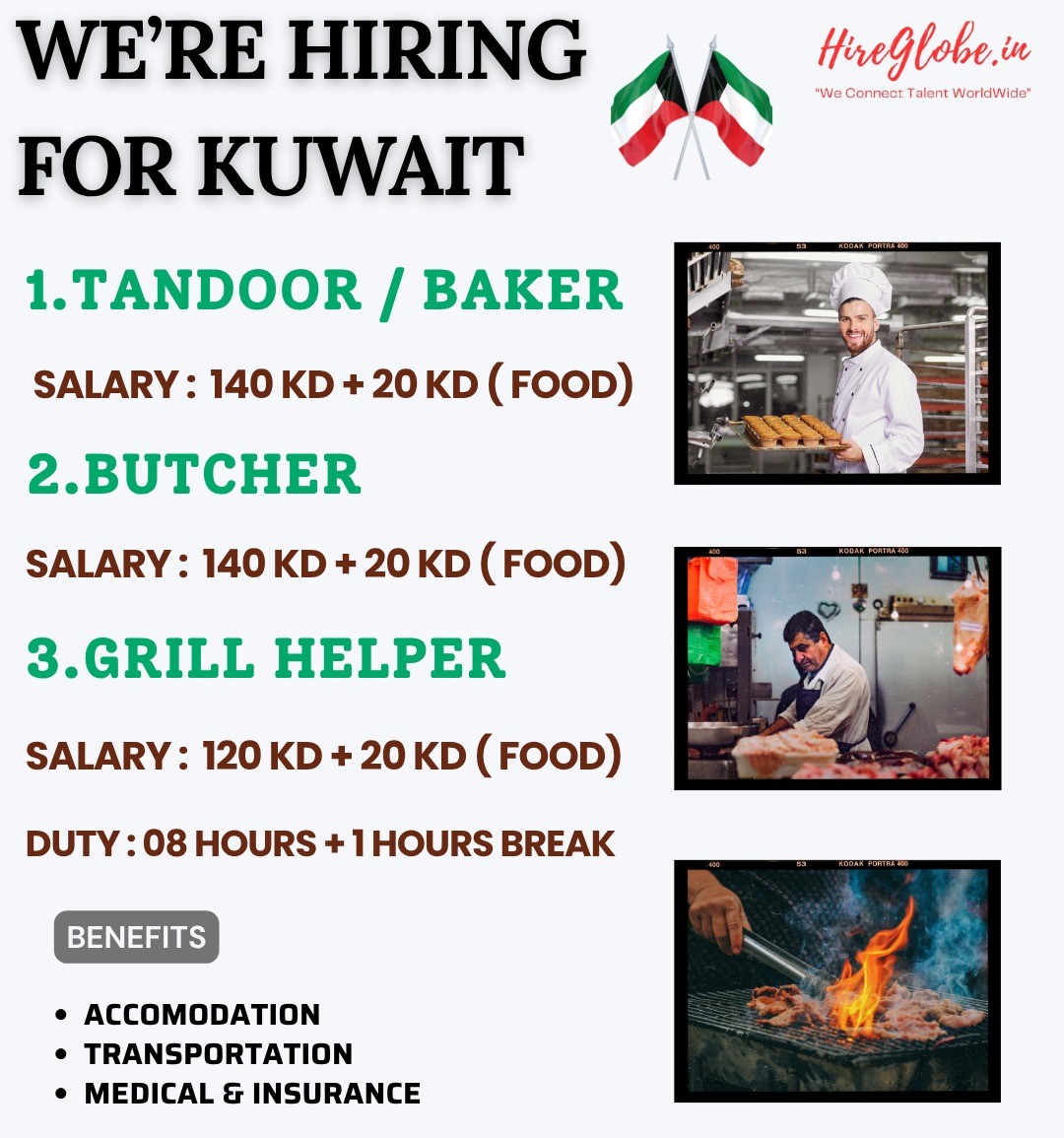 Food Service Positions in Kuwait