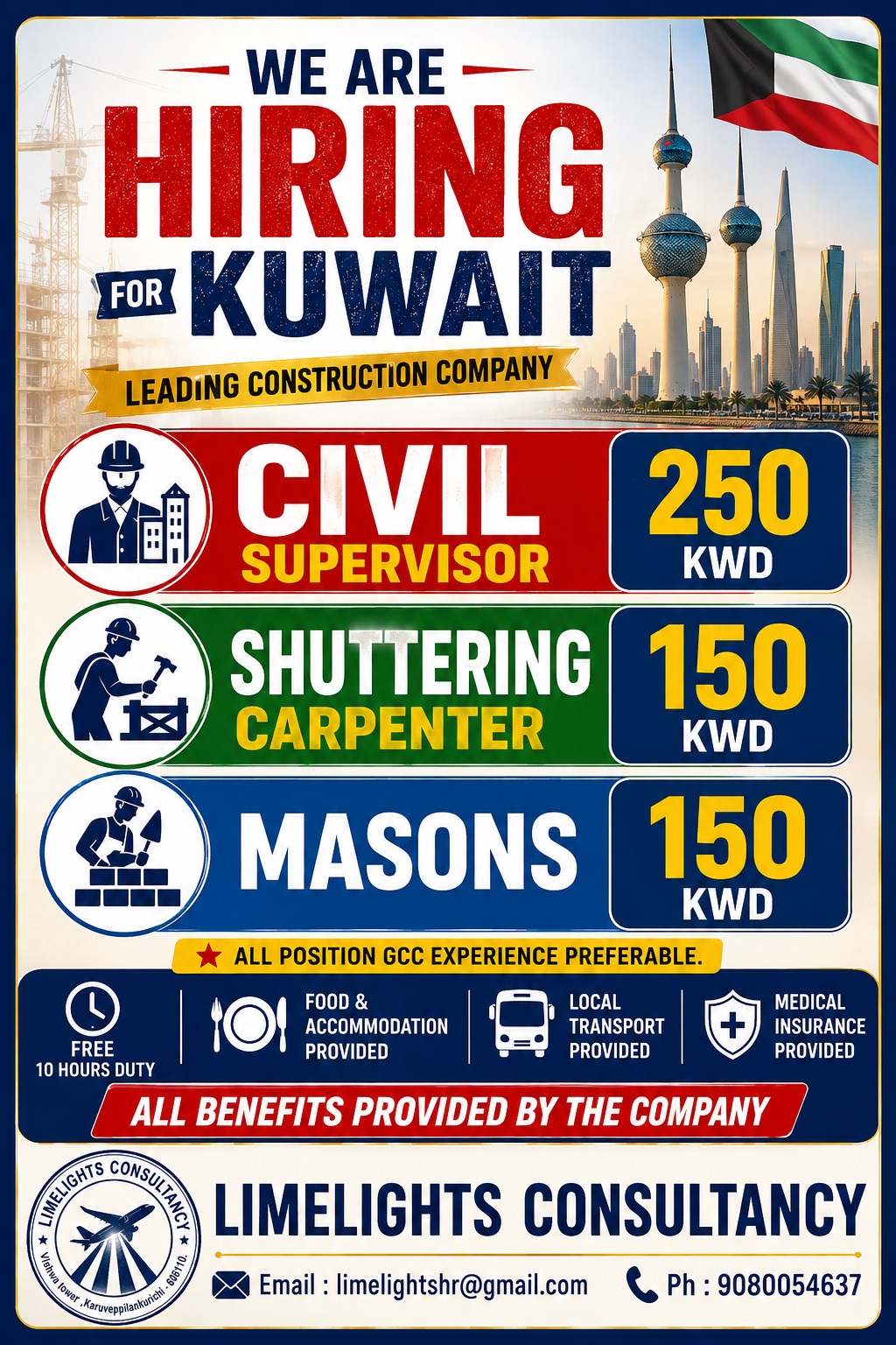 Construction Positions - Kuwait