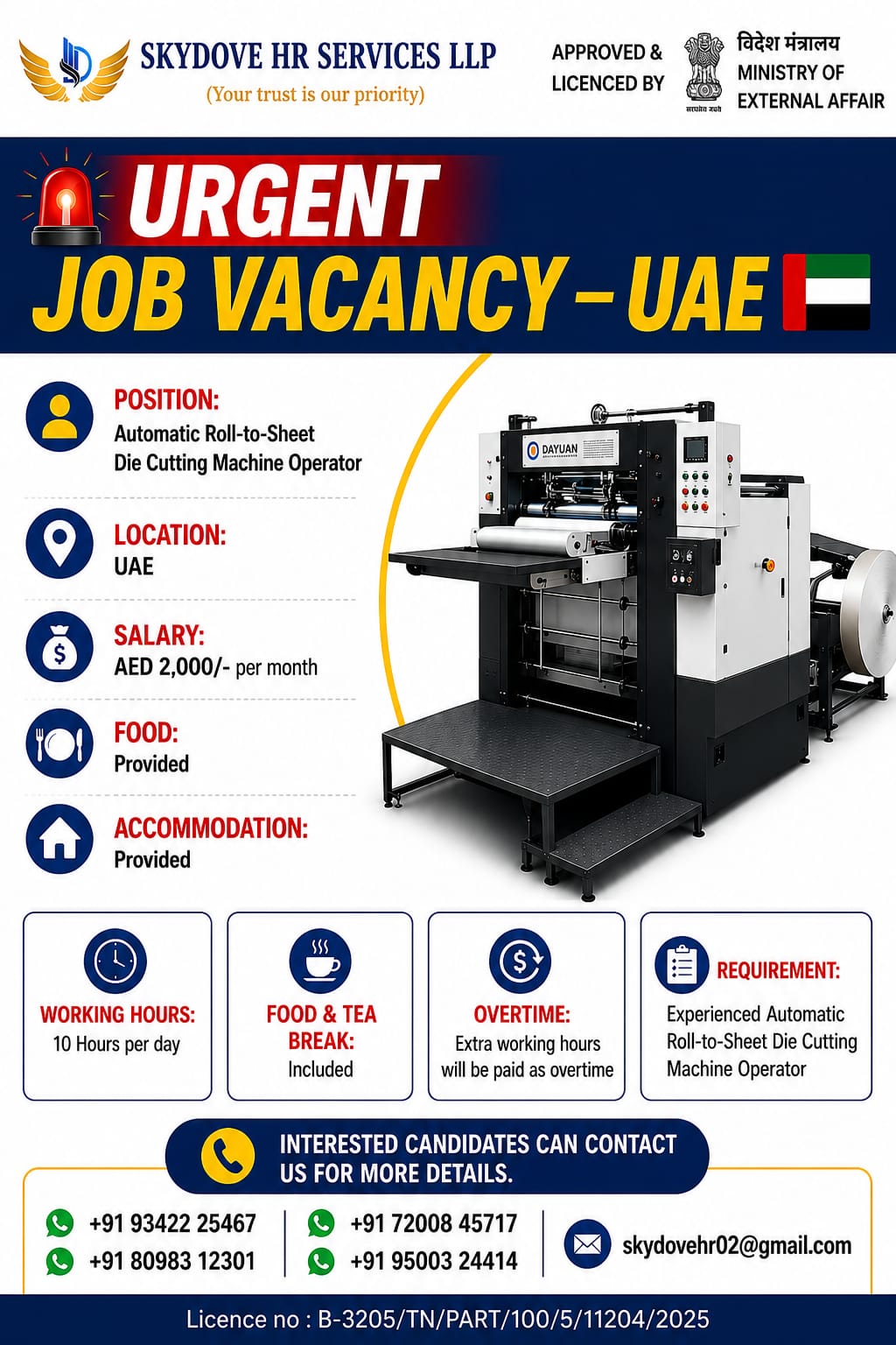 Automatic Roll-to-Sheet Die Cutting Machine Operator
