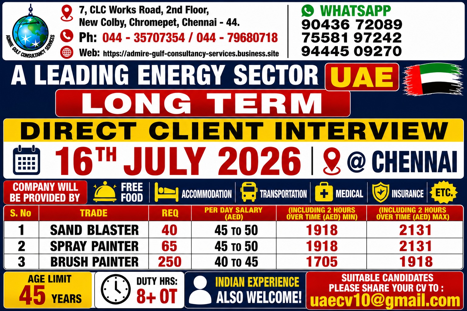 Long Term Direct Client Interview - Energy Sector — admire gulf consultancy services, UAE, UAE