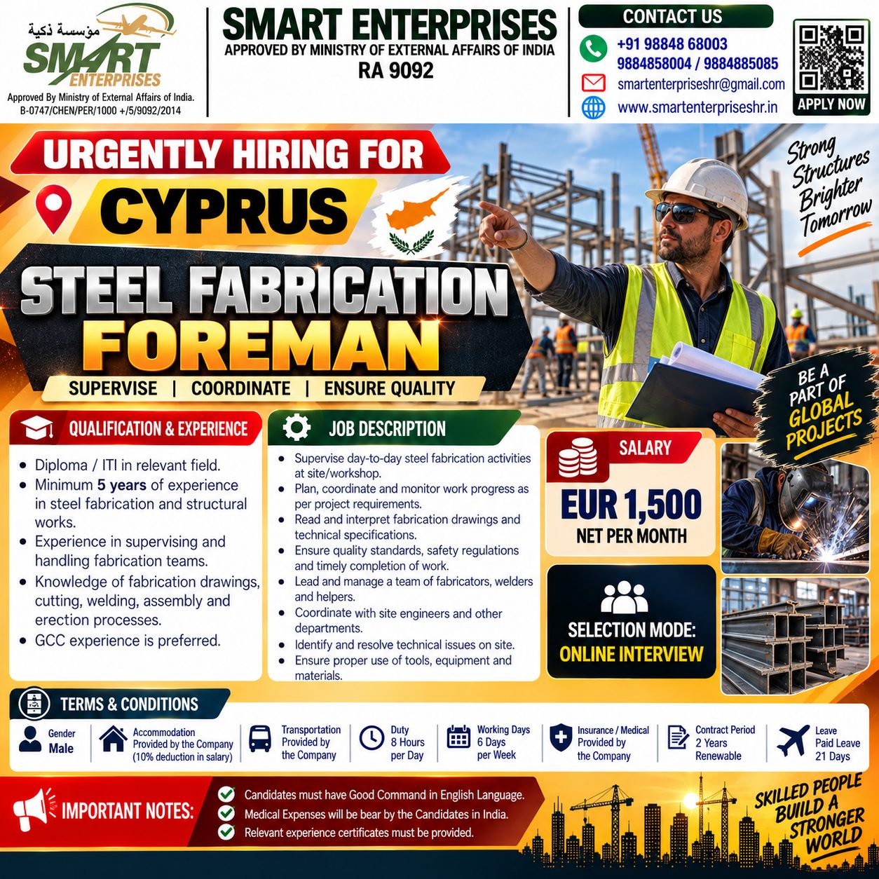 STEEL FABRICATION FOREMAN