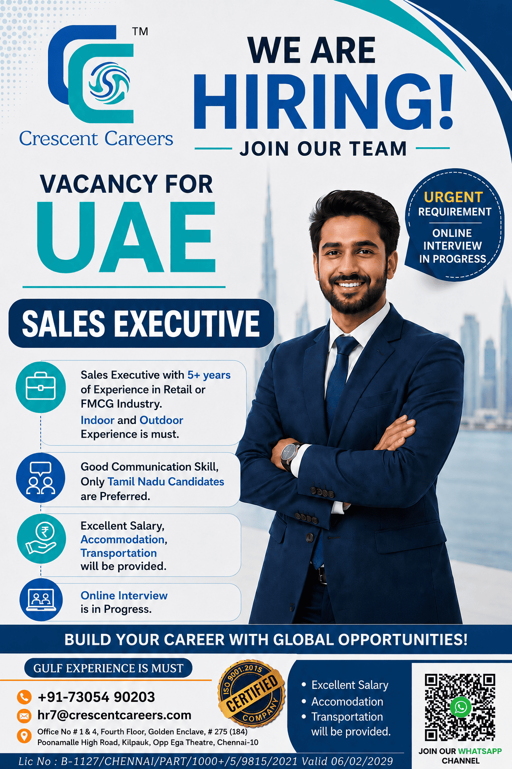 Sales Executive — Crescent Careers, UAE, UAE