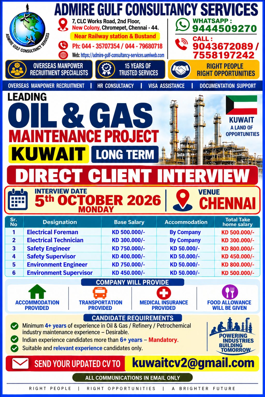 Leading Oil & Gas Maintenance Project Kuwait