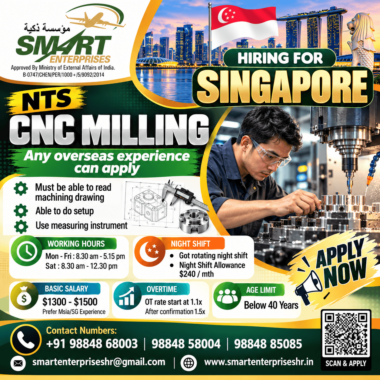 CNC MILLING — smartenterpriseshr@gmail.com, Singapore, Singapore