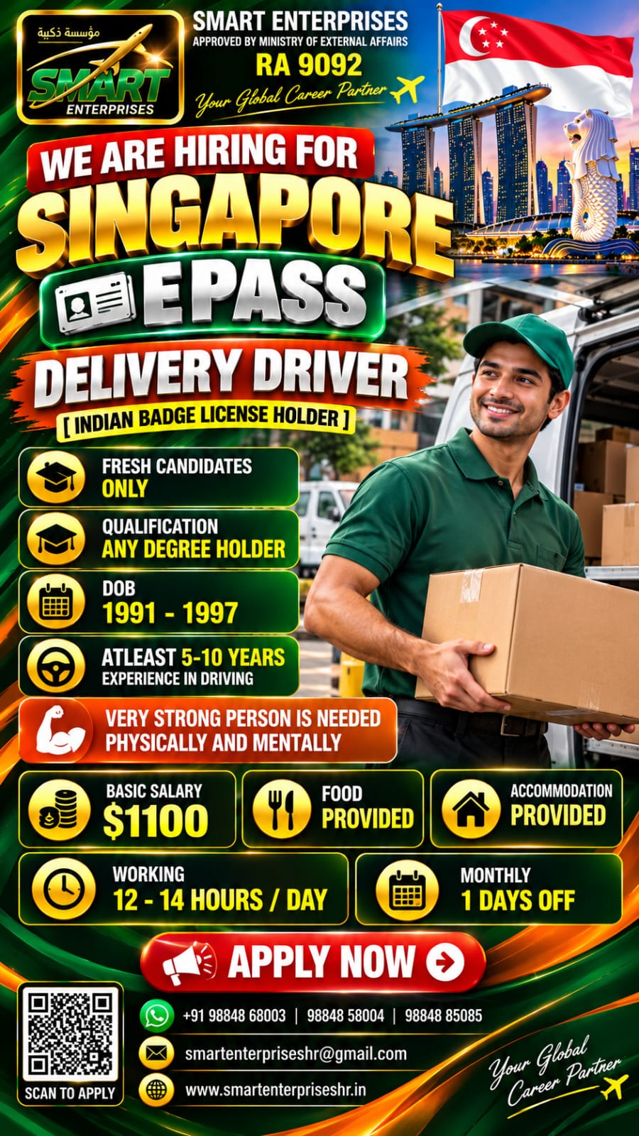 DELIVERY DRIVER SINGAPORE