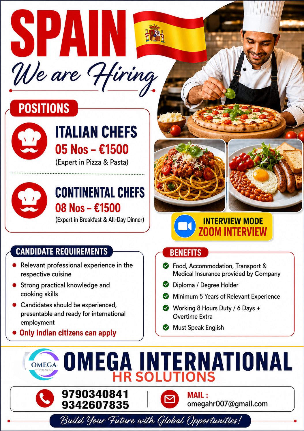 Chef Positions in Spain