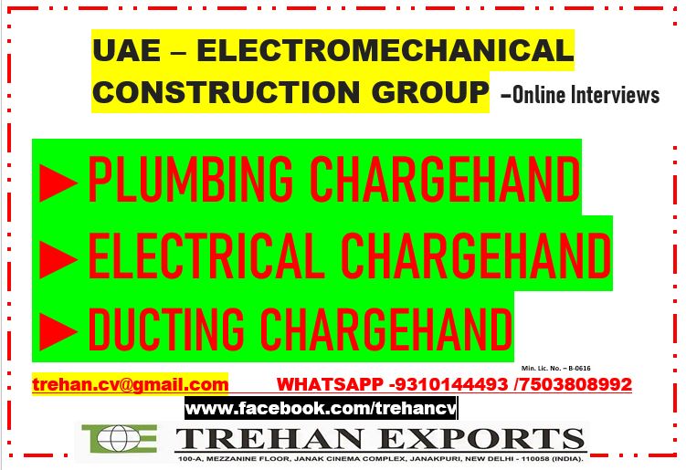 Electromechanical Construction Group - UAE — M / s Trehan Exports, United Arab Emirates, United Arab Emirates