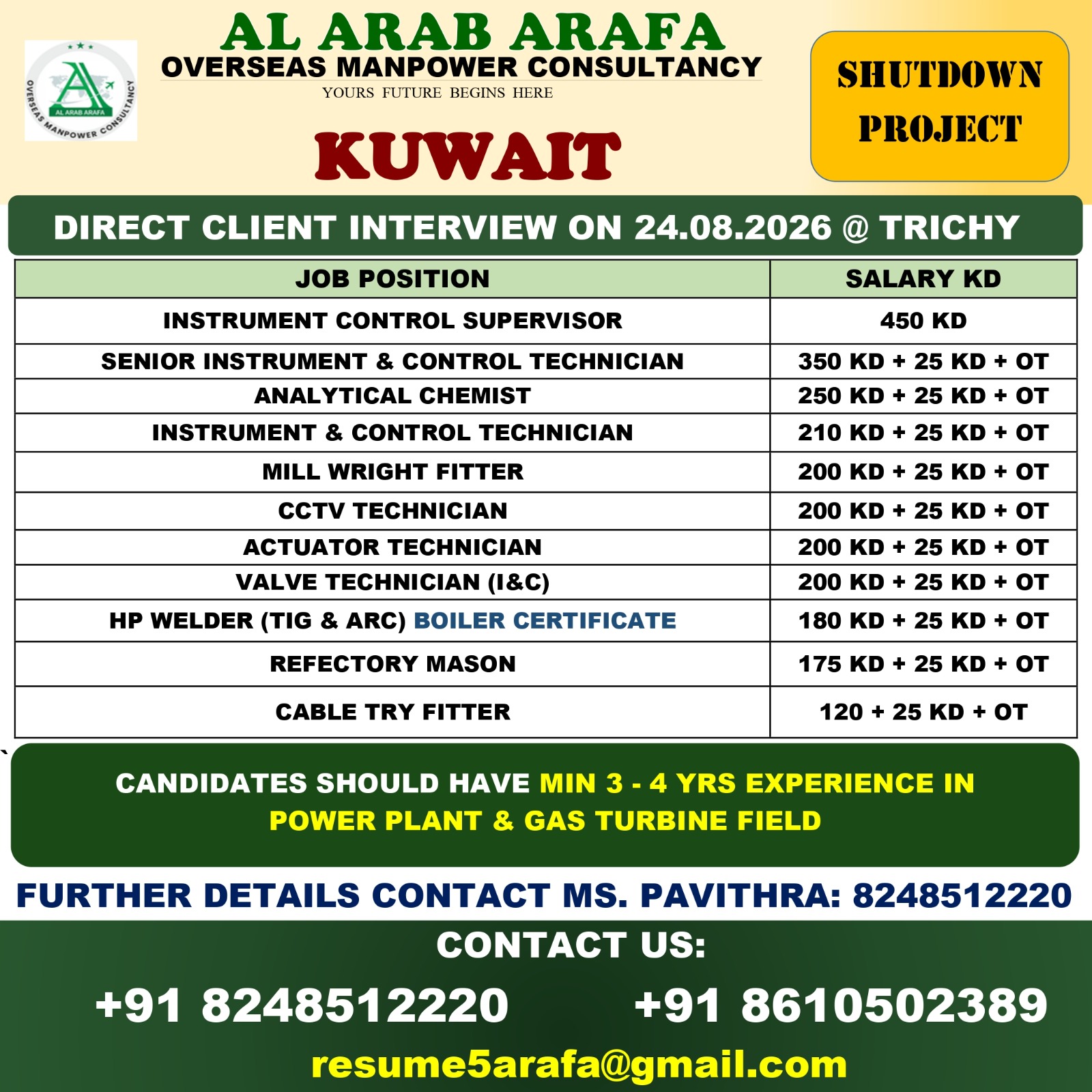 shutdown - 24.08.2026 @ trichy