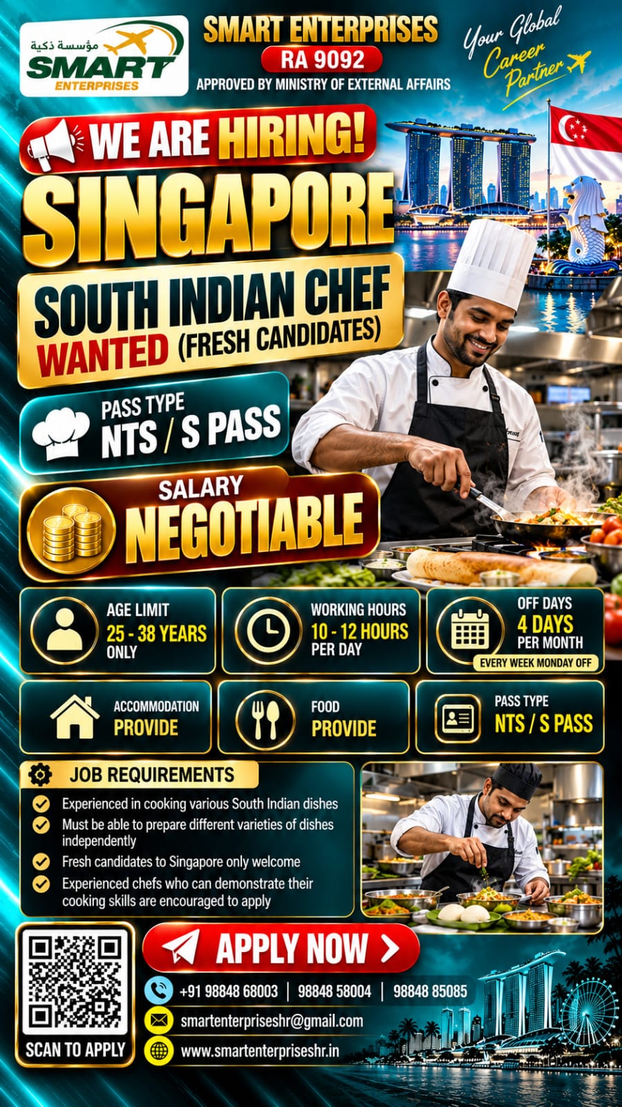 South Indian Chef SINGAPORE