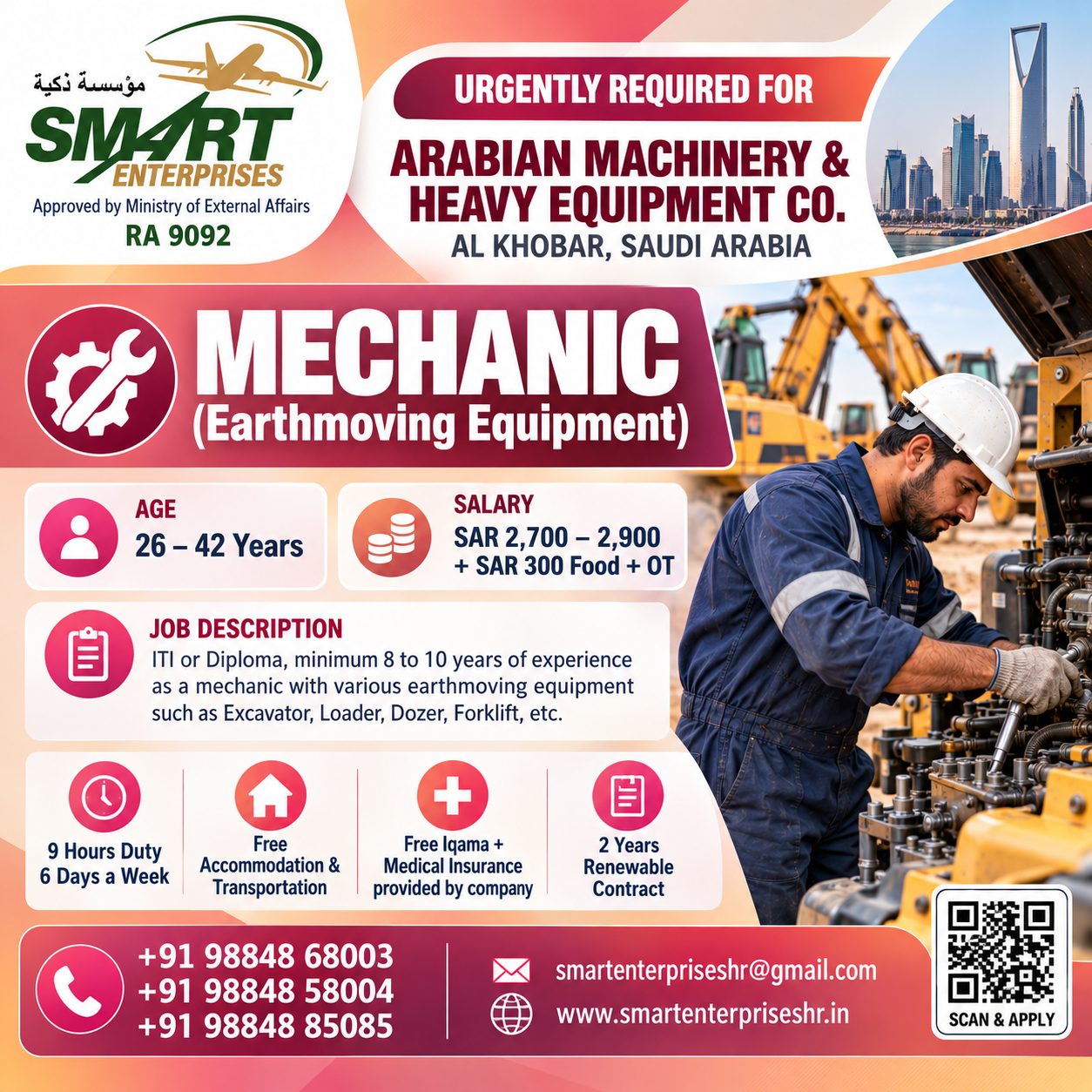 MECHANIC (Earthmoving Equipment)