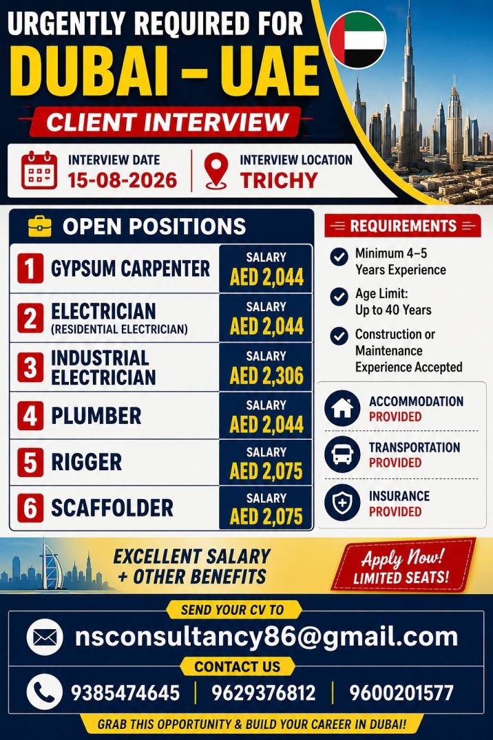 LEADING COMPANY REQUIREMENT FOR DUBAI