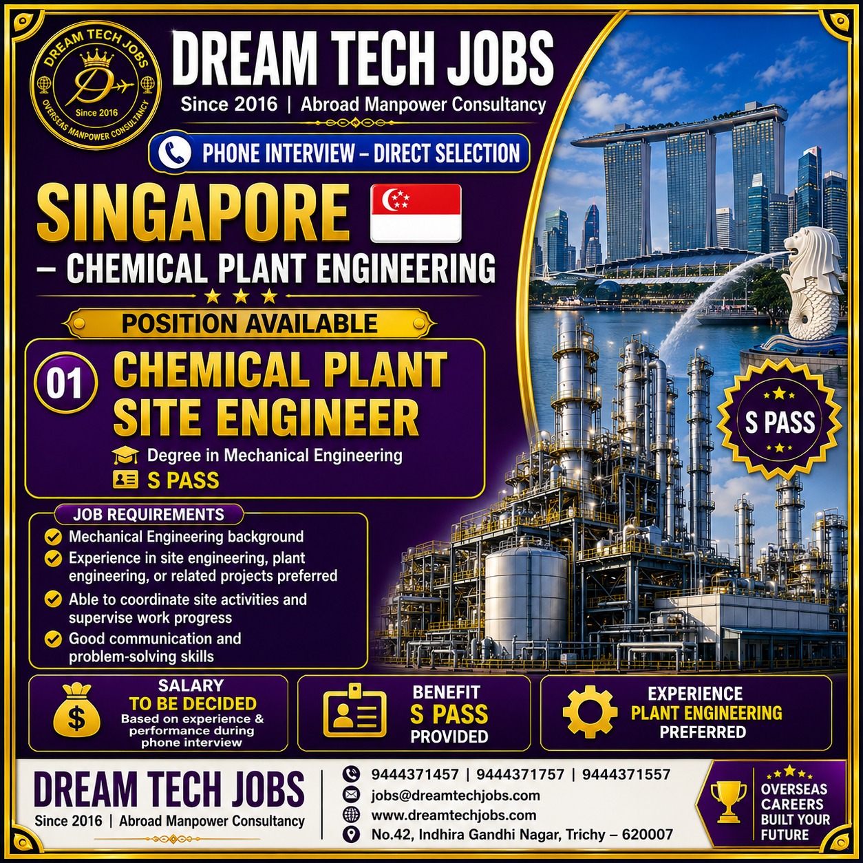 Chemical Plant Site Engineer