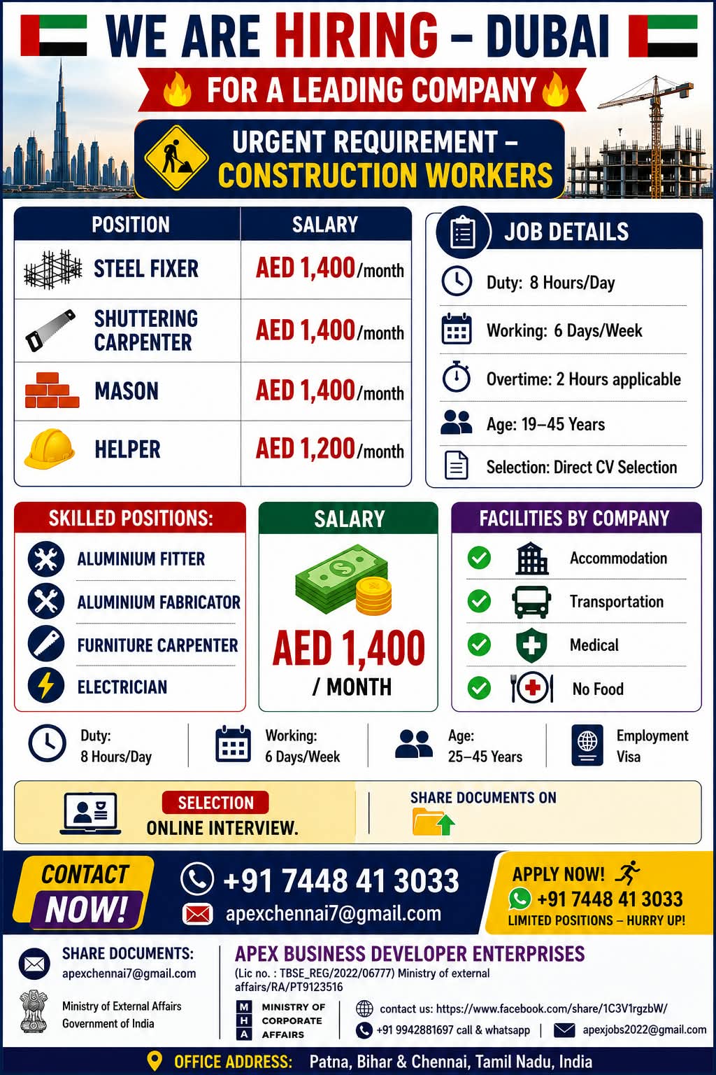 Construction Workers - Dubai