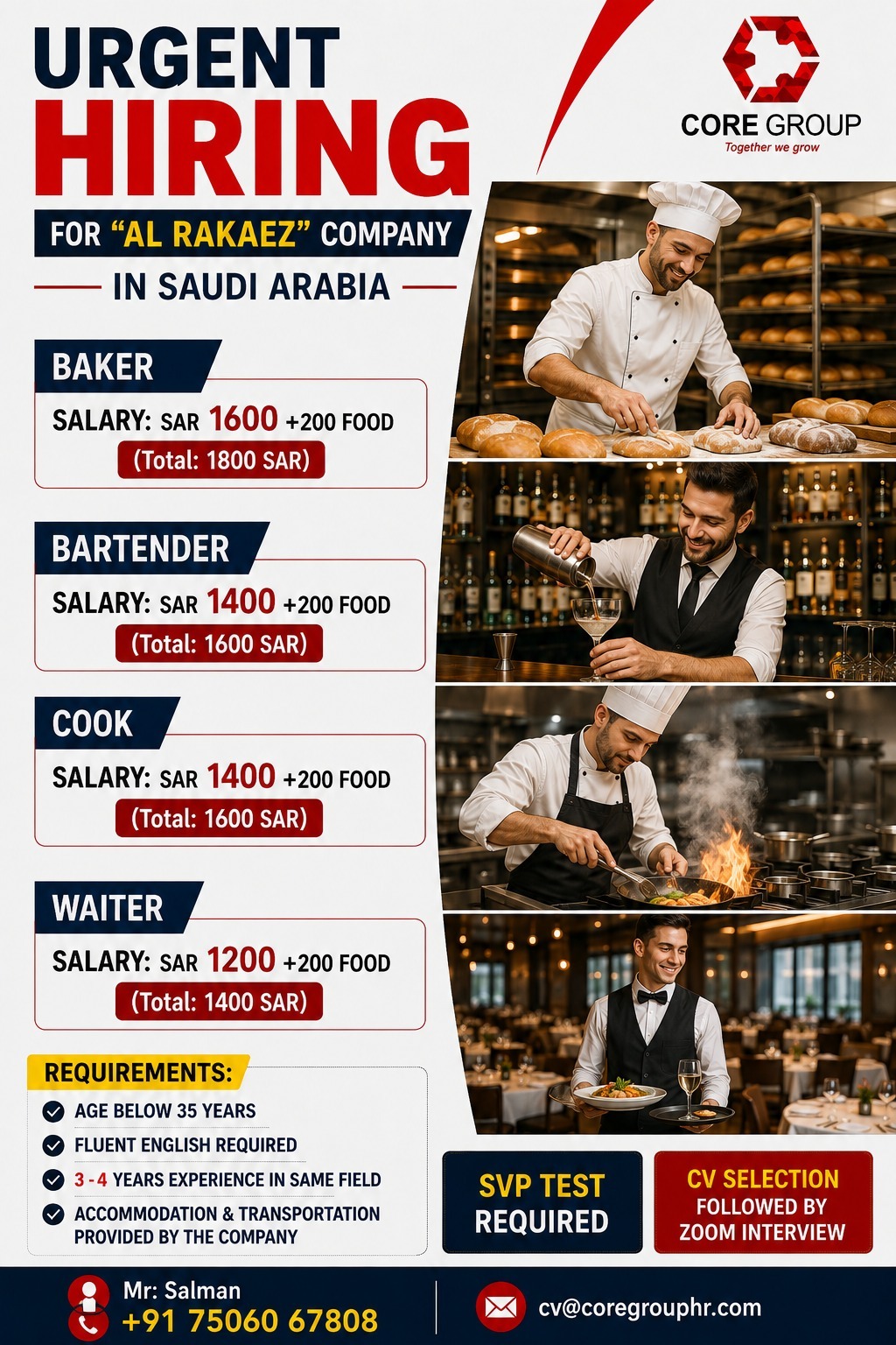 Urgent Hiring for Al Rakaez Company