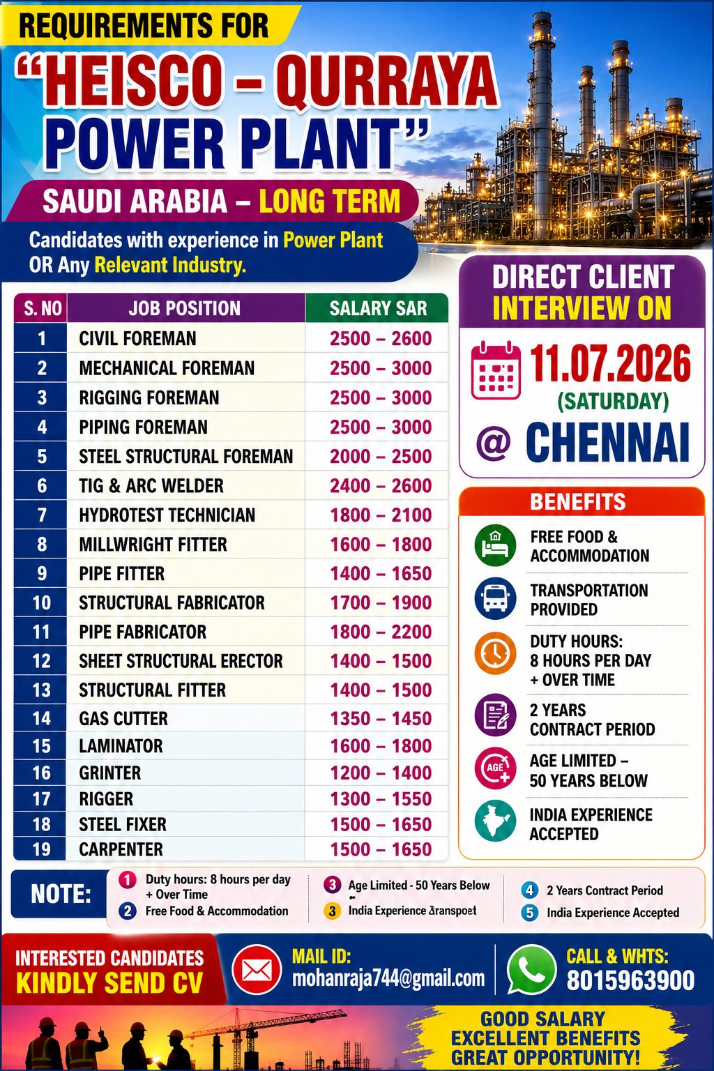 Heisco-Qurraya Power Plant — JUPITER CONSULTANCY, Saudi Arabia