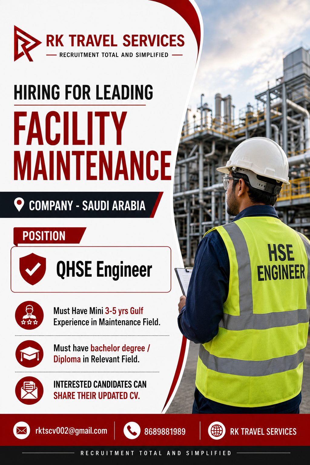 QHSE Engineer - Facility Maintenance