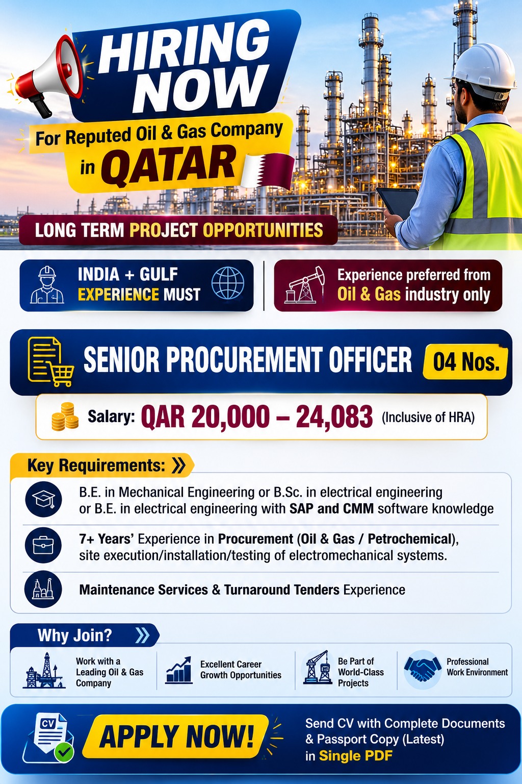 Senior Procurement Officer — Unique Management Consultant, Qatar, Qatar