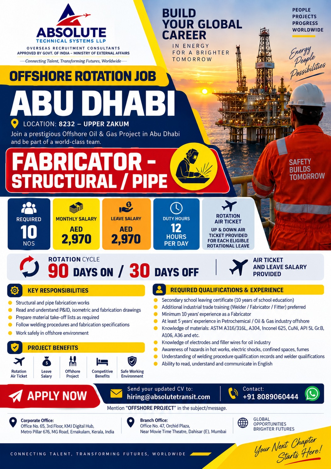 Fabricator - Structural / Pipe