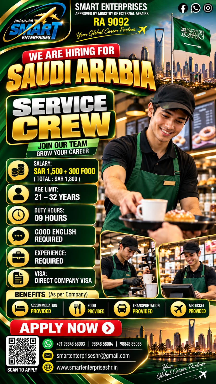 SERVICE CREW SAUDI ARABIA
