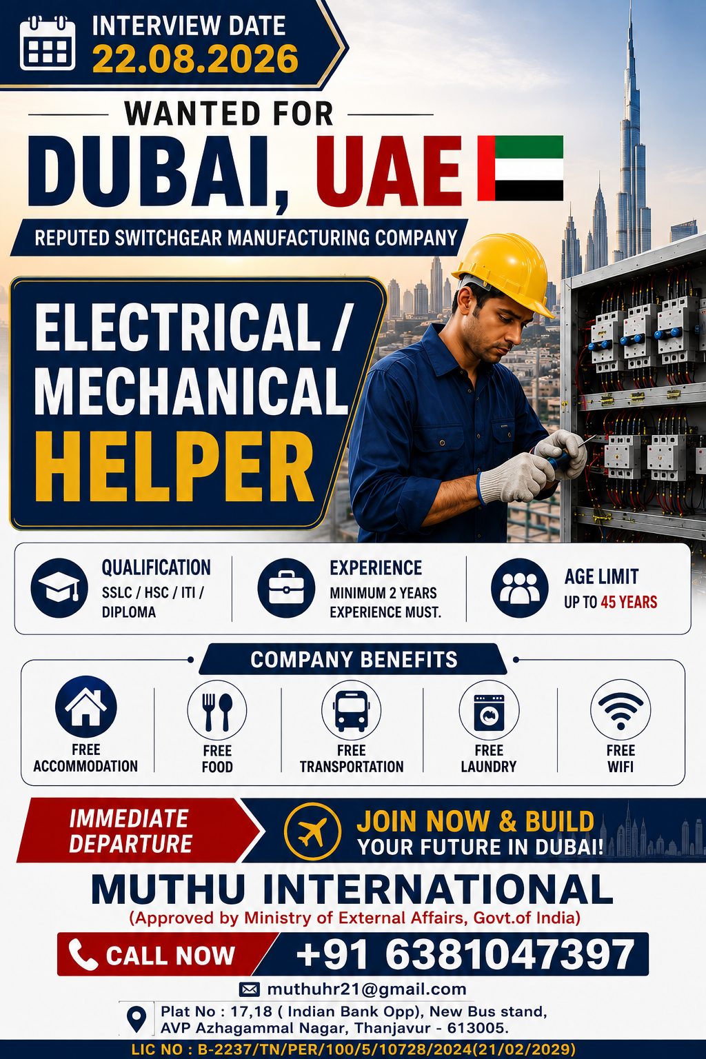 1.Electrical / Mechanical Helper