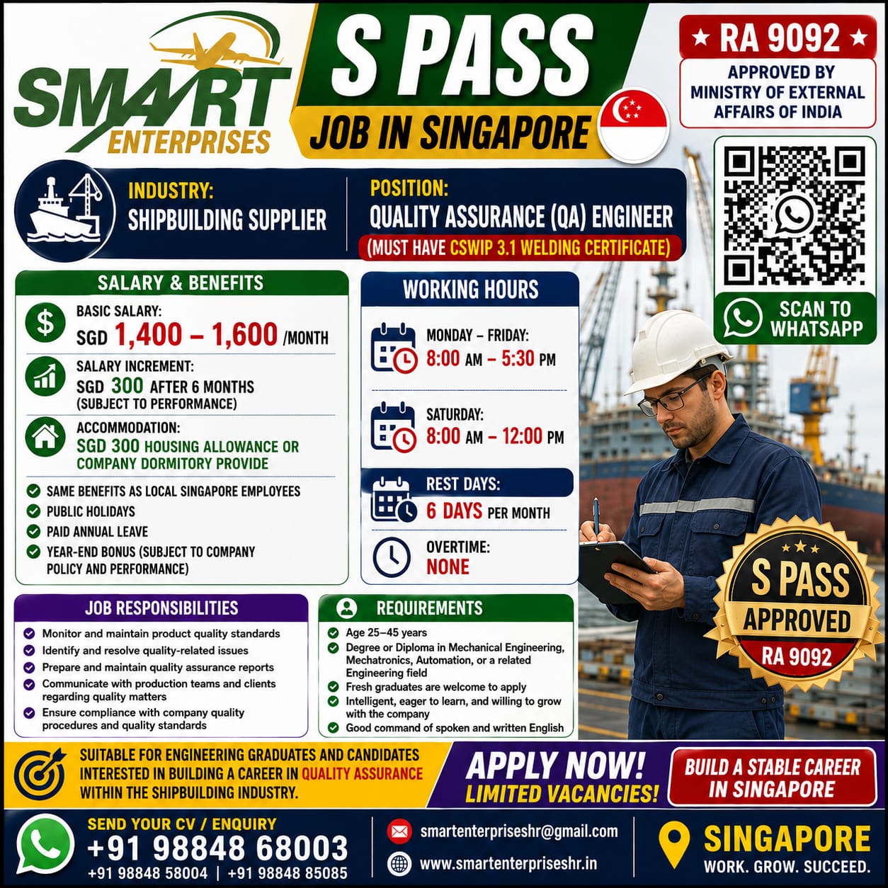 REQUIRE QUALITY ASSURANCE ENGINEER