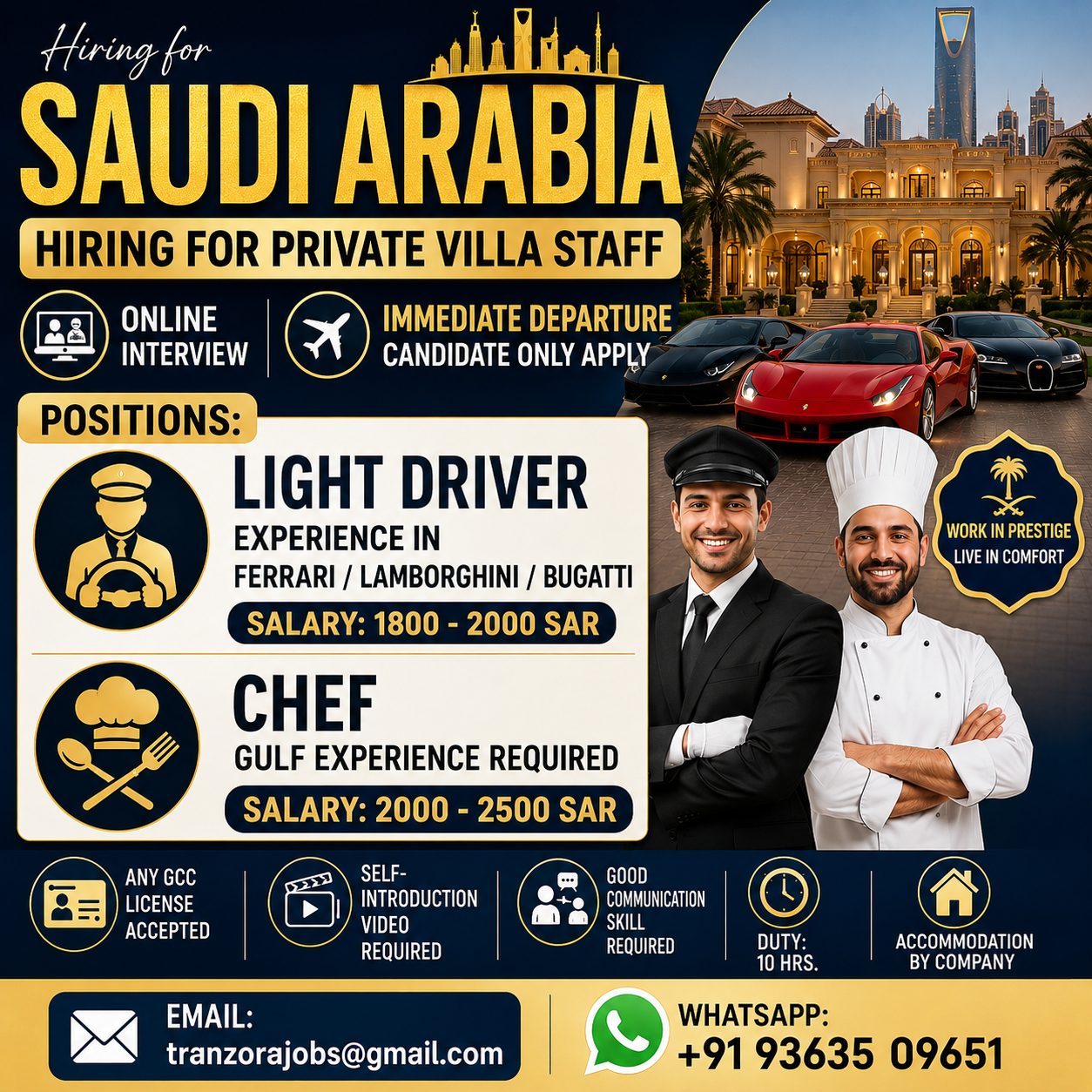 LIGHT DRIVER SAUDI — selvakumar, SAUDI ARABIA, SAUDI ARABIA