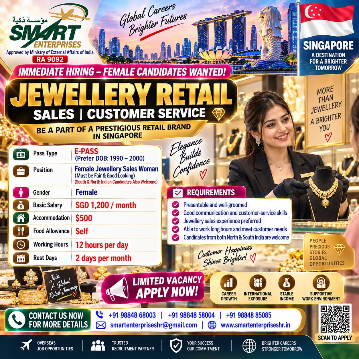 FEMALE JEWELLERY SALES WOMAN