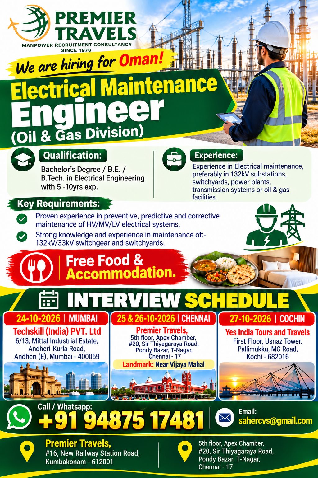FACE2FACE INTERVIEW 25TH — Premier Travels, OMAN
