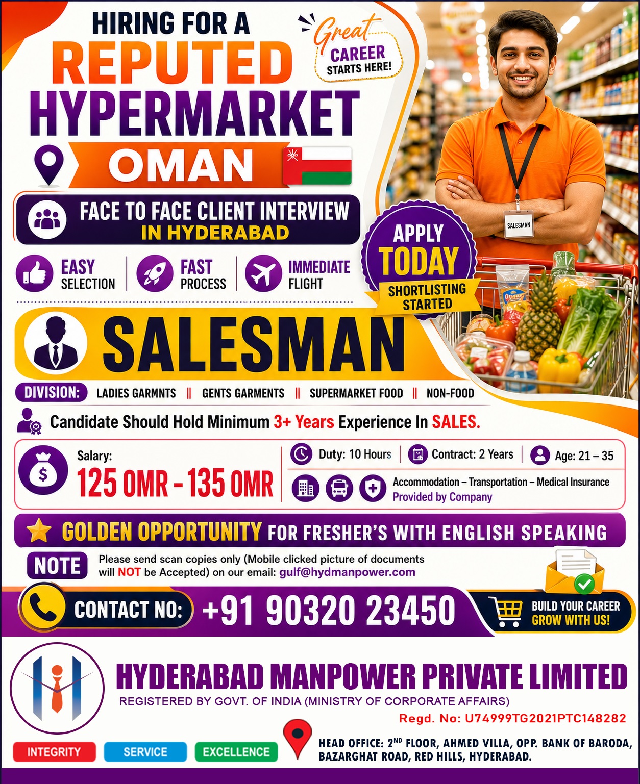 Hiring Salesman for Oman — Shaik Sahil, Oman, Oman