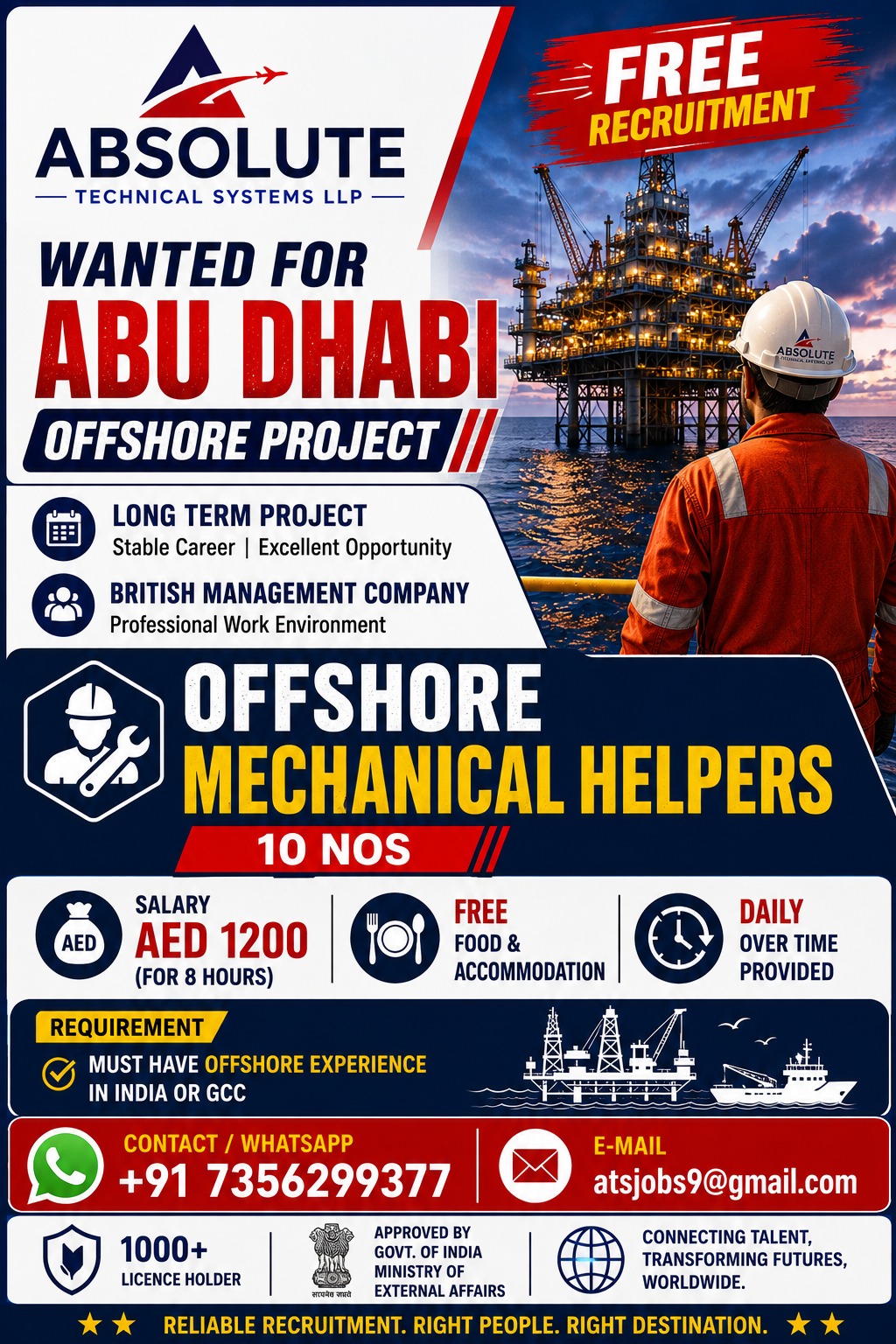 Offshore Mechanical Helpers - Abu Dhabi